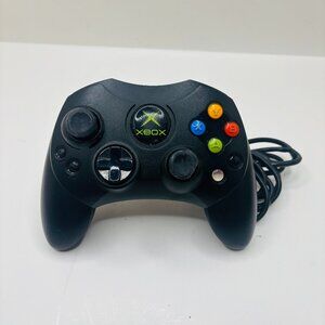 OEM Black Microsoft Original Xbox Controller S X08-69873 Controller - WORKS READ